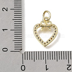 Breloques en laiton zircon cubique transparent&nbsp;CU-L001-19G-03