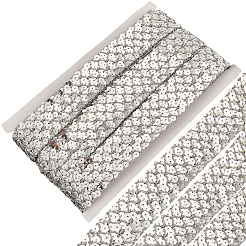 Polyester mit Spitzenbesatzband mit Pailletten&nbsp;OCOR-WH20073-01C