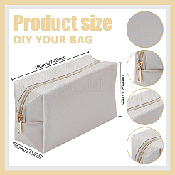 10 pochette de toilette en PU avec fermeture éclair en métal&nbsp;AJEW-GO0002-78