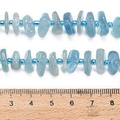 Natürliche Aquamarin Perlen Stränge&nbsp;G-Z124-A03-01