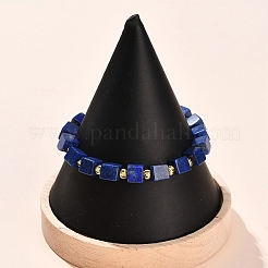Bracelets extensibles avec perles en lapis-lazuli naturel&nbsp;BJEW-F523-02B