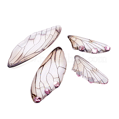 Set di ciondoli con strass rosa chiaro in resina trasparente&nbsp;RESI-TAC0002-47A