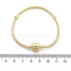 Bracciali a maglie a catena in ottone a forma di serpente per uomo e donna&nbsp;BJEW-G736-06G