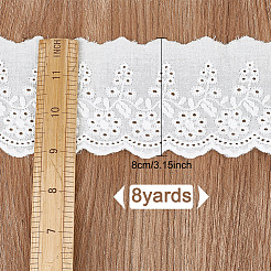Ruban de dentelle de fleurs brodées en coton&nbsp;OCOR-DR0001-04