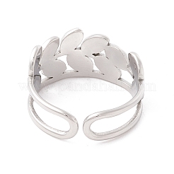 Bague de manchette en acier inoxydable 304 anti-ternissement&nbsp;RJEW-F121-06P