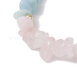 Stretch-Armbänder mit Schutzsteinen des Wassermanns&nbsp;BJEW-JB11108-01