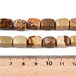 Natürliches Bild Jaspis Perlen Stränge&nbsp;G-T138-93