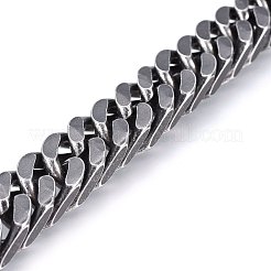 Bracciali con catene a maglie in acciaio inox 304&nbsp;BJEW-E346-08B