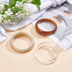 3 Stück Acryl-Armreifen in 3 Farben&nbsp;BJEW-UN0001-72C