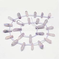 Natürliche spitze Kristallperlenstränge&nbsp;G-G940-02