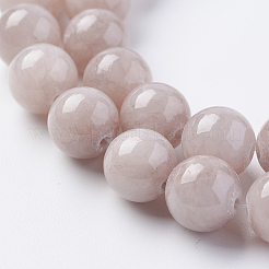 Chapelets de perles en jade jaune naturel&nbsp;X-G-G598-10mm-YXS-06