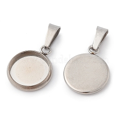 Pendentifs cabochons en acier inoxydable 304&nbsp;STAS-I328-01C-P