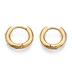 Boucles d'oreilles créoles en acier inoxydable 201&nbsp;STAS-S079-162A-G
