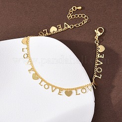 Messing Charme Armbänder&nbsp;BJEW-C140-06G