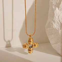 Collane con ciondolo cavo in acciaio inossidabile 304&nbsp;WGE4485-02
