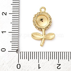 Pendentifs avec zircon cubiques à micro-pavés en laiton&nbsp;KK-I276-04G-05