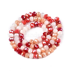 Chapelets de perles en verre électroplaqué&nbsp;GLAA-T023-D16-02