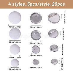 DIY-Kits zur Herstellung von Kuppelbroschen aus Eisen&nbsp;DIY-CA0007-04