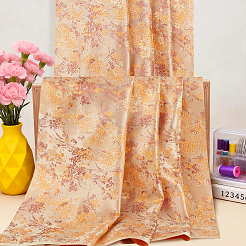 Polyesterstoff mit chinesischem Blumenmuster für Bekleidung und Heimtextilien&nbsp;DIY-WH0622-735C