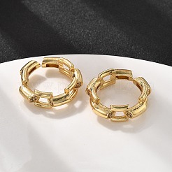 Messing-Fingerringe mit Mikropflaster und klarem Zirkonia für Damen&nbsp;RJEW-S622-10G