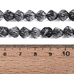Fili di perline di vetro trasparenti screpolate&nbsp;GLAA-N068-02A-01