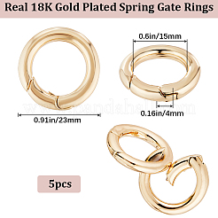 5 pz anelli a molla in ottone&nbsp;KK-BBC0012-51
