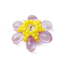 Perlen Blumen Charms&nbsp;PALLOY-MZ00438-02