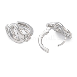 Creolen aus Messingnuggets für Damen&nbsp;LS-EJEW-F347-01P-04