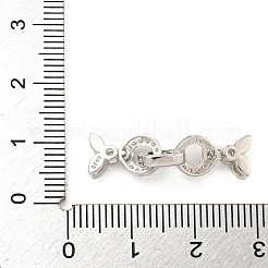 925 Faltschließe aus klarem Zirkonia in Mikropavé-Optik aus Sterlingsilber&nbsp;STER-U001-17P