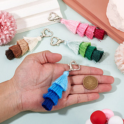 Decorazioni pendenti con nappe in poliestere 4 pz 4 colori&nbsp;PALLOY-TAC0234