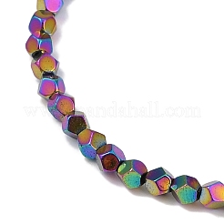 Fili di perline di ematite sintetica non magnetica elettrolitica&nbsp;G-A234-G03-01E