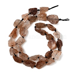 Perles et brins de quartz rutile noir doré naturel brut&nbsp;GG-CBA4808-G01-01