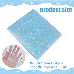 6 Yards Polyester-Netzgewebe mit Sternmuster&nbsp;DIY-WH0060-94D