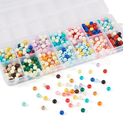 560pcs 14 Farben undurchsichtige Acrylperlen&nbsp;SACR-TA0001-47