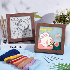 2 Set mit 2 Fotorahmen im Hasen- und Bären-Stil&nbsp;DIY-OC0012-16