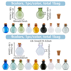 2 Satz 2 Stile Mini-Glasflasche&nbsp;GLAA-BC0001-31