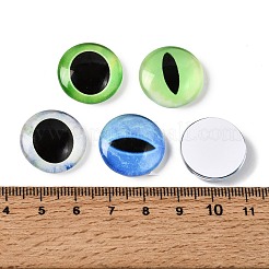 Cabochons en verre transparent imprimé&nbsp;GL-CBAA22A-13