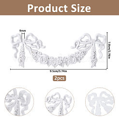 Applicazione artigianale intarsiata in PVC&nbsp;AJEW-WH0077-240