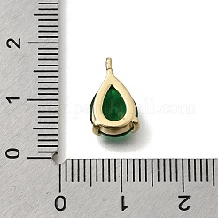 Messing Glas-Anhänger&nbsp;KK-C255-34G