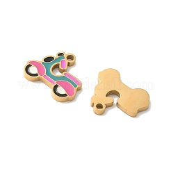 304 Edelstahl-Emaille-Anhänger&nbsp;STAS-I351-03G