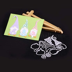 Plantillas de troqueles de corte de acero al carbono con marco temático navideño&nbsp;DIY-F046-26