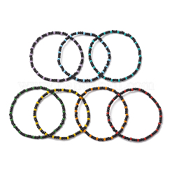 7 bracelet extensible en perles de verre pour femmes et hommes&nbsp;BJEW-MZ00273