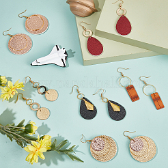 Kits para hacer aretes de cuero DIY&nbsp;DIY-SC0001-43