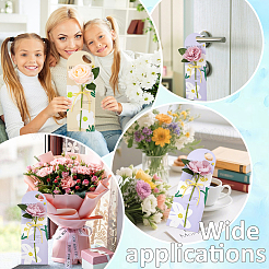 12 Stück 4 Farben Papier Einzelblumen-Displaykarten für den Lehrertag&nbsp;CON-BC0008-11