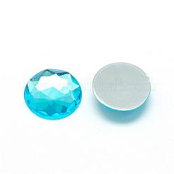 Cabochon posteriori con strass acrilici&nbsp;GACR-Q008-8mm-04