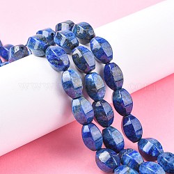 Filo di Perle lapis lazuli naturali , sfaccettato, lanterna, 14~15x12x10.5mm, Foro: 1 mm, circa 27pcs/filo, 15.35'' (39 cm)