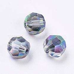 Abalorios de cristal austriaco de imitación, aaa grado, facetas (32 facetas), redondo, colorido, 8mm, agujero: 0.9~1 mm