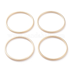 Messing Verbinderring, langlebig plattiert, runden Ring, echtes 24k vergoldet, 22x1 mm, Innendurchmesser: 20 mm