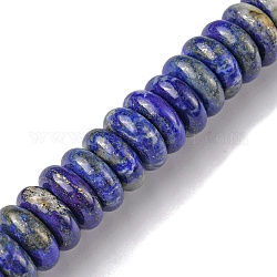 Abalorios de lapislázuli naturales hebras, abalorios heishi, disco, 16x6mm, agujero: 1.4 mm, aproximamente 30 pcs / cadena, 7.09~7.48 pulgada (18~19 cm)