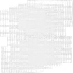 Chgcraft Resin Mesh Canvas Tasche Blätter, zum Basteln von Strickhandtaschenzubehör, weiß, 25.6x43.6x0.1 cm
